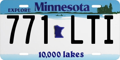 MN license plate 771LTI
