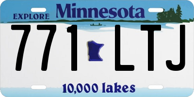 MN license plate 771LTJ
