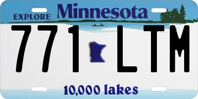 MN license plate 771LTM