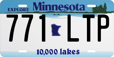 MN license plate 771LTP