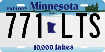 MN license plate 771LTS
