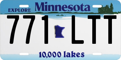 MN license plate 771LTT