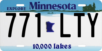 MN license plate 771LTY