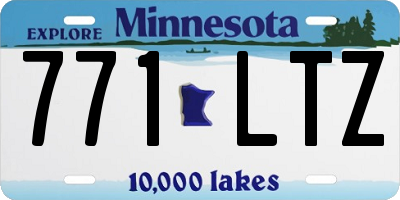 MN license plate 771LTZ