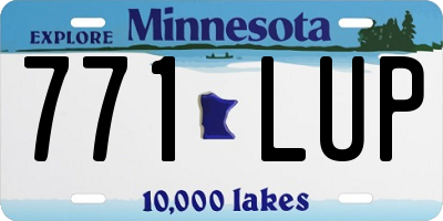 MN license plate 771LUP