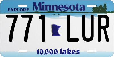 MN license plate 771LUR