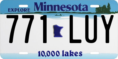 MN license plate 771LUY