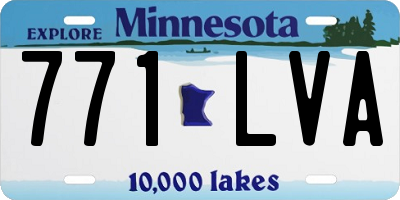 MN license plate 771LVA