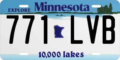 MN license plate 771LVB