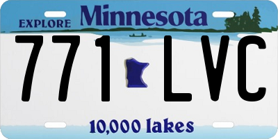 MN license plate 771LVC
