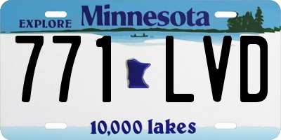 MN license plate 771LVD