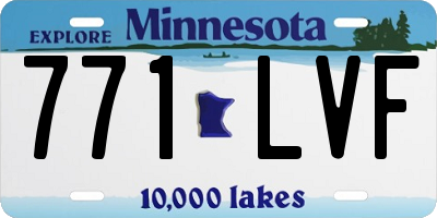 MN license plate 771LVF