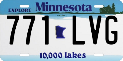 MN license plate 771LVG