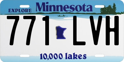 MN license plate 771LVH