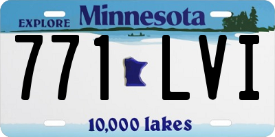 MN license plate 771LVI
