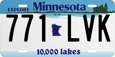 MN license plate 771LVK