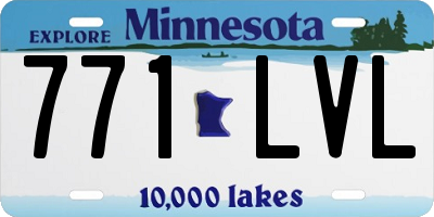 MN license plate 771LVL