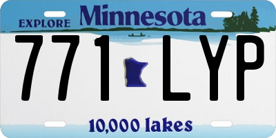 MN license plate 771LYP