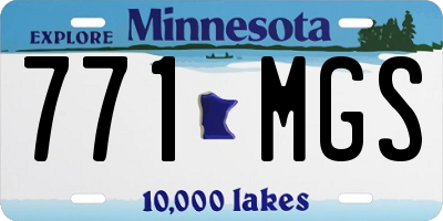 MN license plate 771MGS