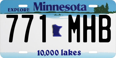 MN license plate 771MHB