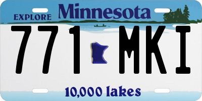 MN license plate 771MKI