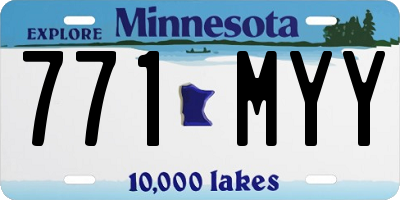 MN license plate 771MYY
