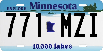 MN license plate 771MZI