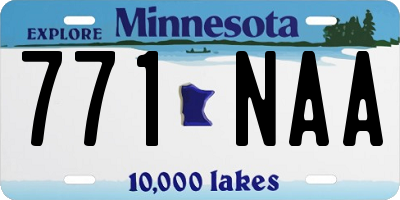 MN license plate 771NAA