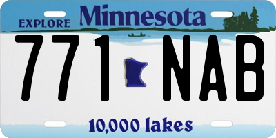 MN license plate 771NAB