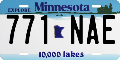 MN license plate 771NAE