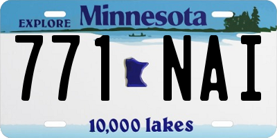 MN license plate 771NAI