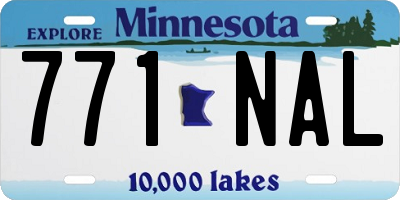 MN license plate 771NAL