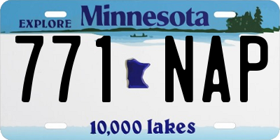 MN license plate 771NAP