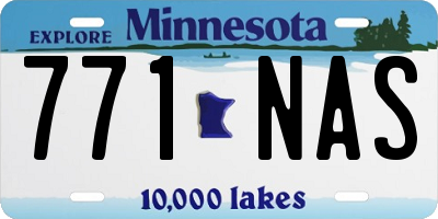 MN license plate 771NAS
