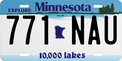 MN license plate 771NAU