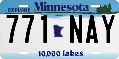 MN license plate 771NAY