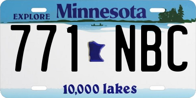 MN license plate 771NBC