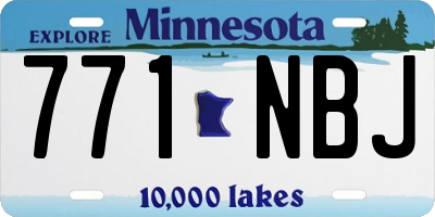 MN license plate 771NBJ
