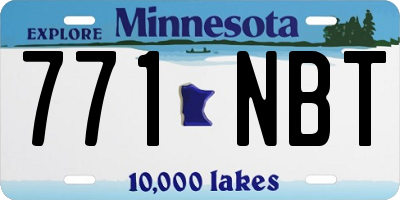 MN license plate 771NBT