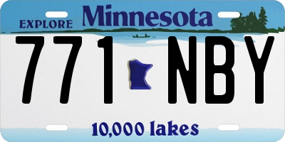 MN license plate 771NBY