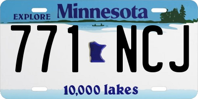 MN license plate 771NCJ
