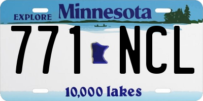 MN license plate 771NCL