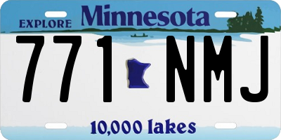 MN license plate 771NMJ