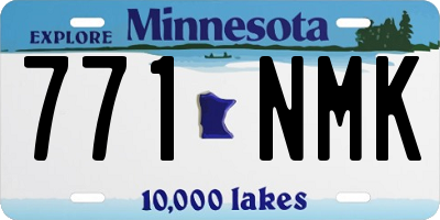 MN license plate 771NMK