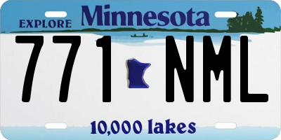 MN license plate 771NML
