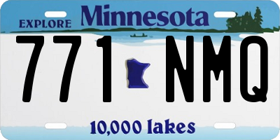 MN license plate 771NMQ