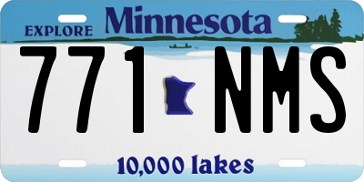 MN license plate 771NMS