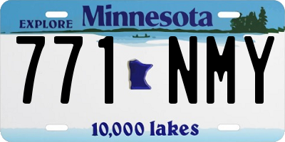 MN license plate 771NMY