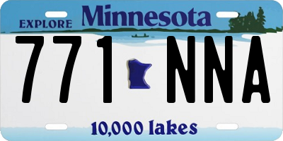 MN license plate 771NNA