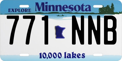 MN license plate 771NNB